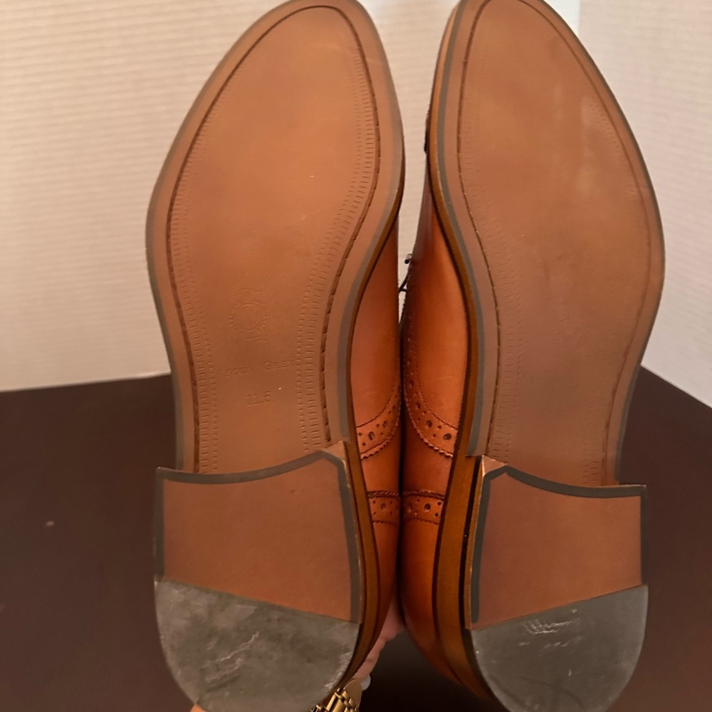 black and white dress with brown shoes The Colpinis